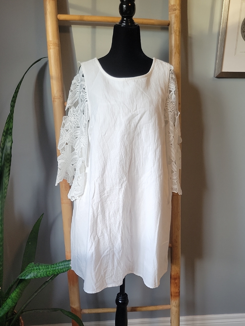 Umgee Lace-Sleeve Women’s Dress